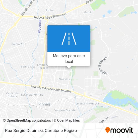 Rua Sergio Dubinski mapa