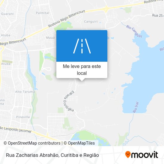 Rua Zacharias Abrahão mapa