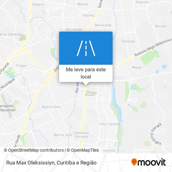 Rua Max Oleksissiyn mapa