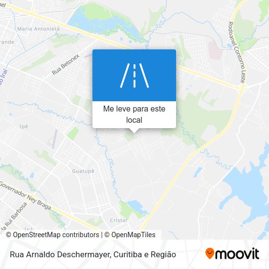 Rua Arnaldo Deschermayer mapa