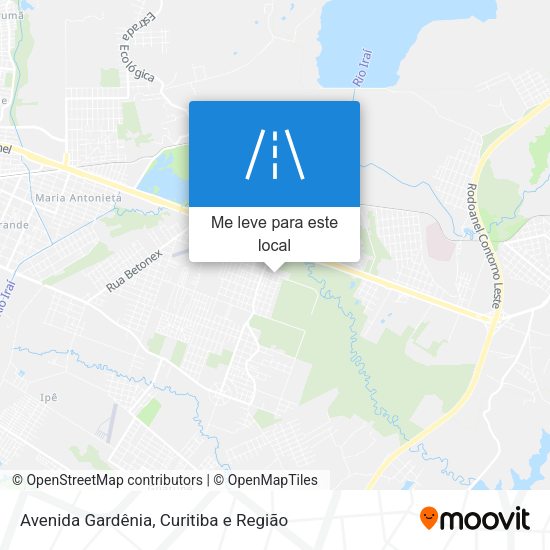 Avenida Gardênia mapa