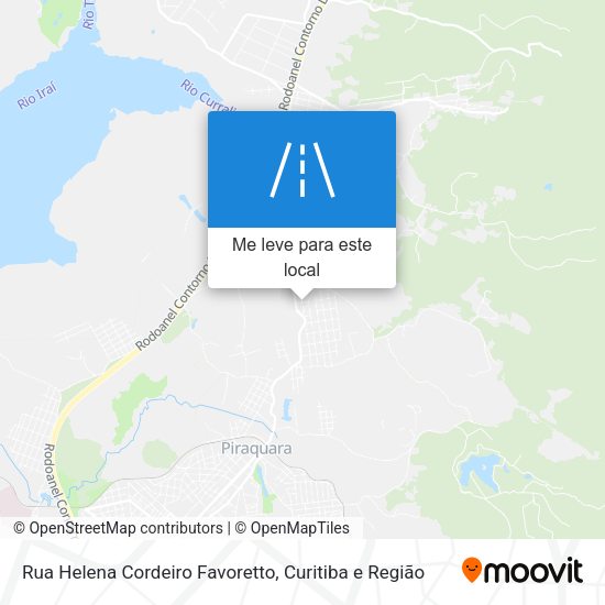 Rua Helena Cordeiro Favoretto mapa