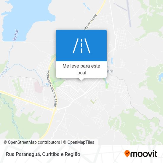 Rua Paranaguá mapa