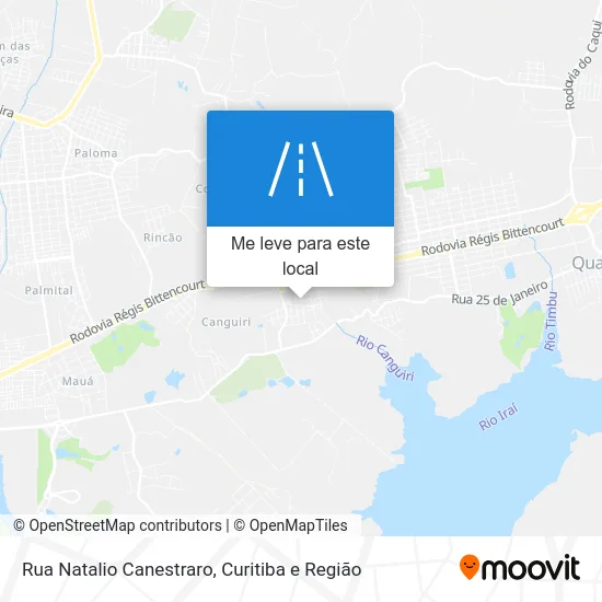 Rua Natalio Canestraro mapa