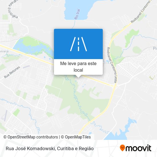 Rua José Komadowski mapa