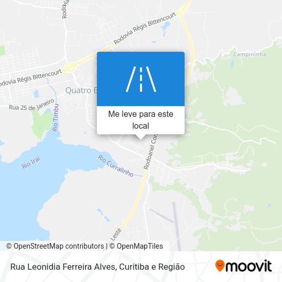 Rua Leonidia Ferreira Alves mapa