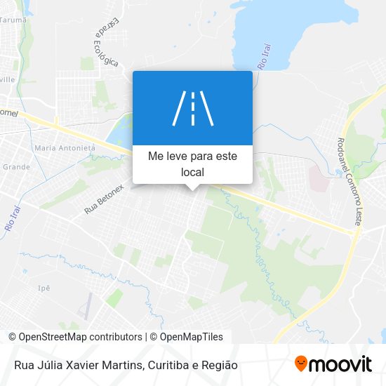 Rua Júlia Xavier Martins mapa