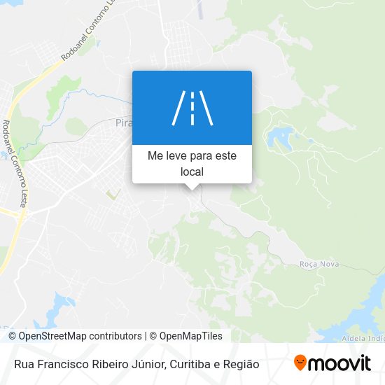 Rua Francisco Ribeiro Júnior mapa