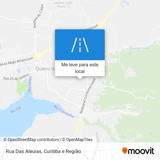 Rua Das Aleuias mapa