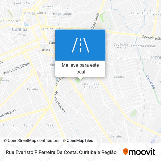 Rua Evaristo F Ferreira Da Costa mapa
