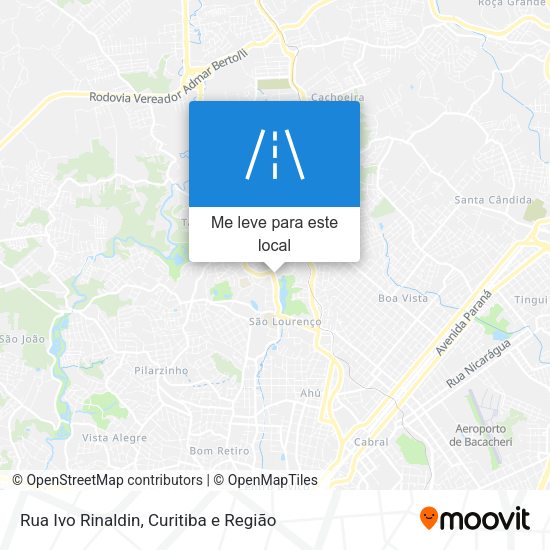 Rua Ivo Rinaldin mapa
