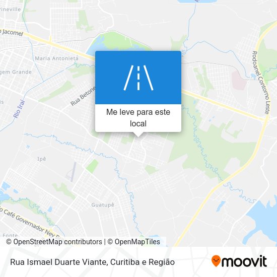 Rua Ismael Duarte Viante mapa