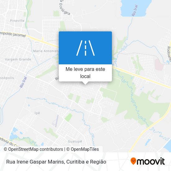 Rua Irene Gaspar Marins mapa