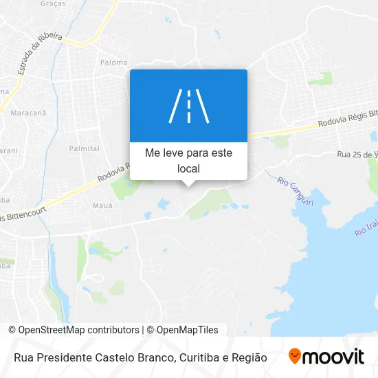 Rua Presidente Castelo Branco mapa
