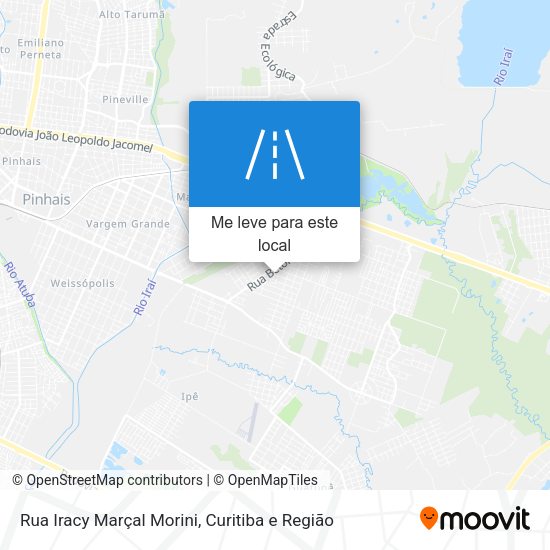 Rua Iracy Marçal Morini mapa