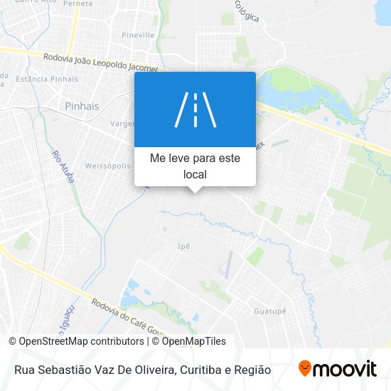 Rua Sebastião Vaz De Oliveira mapa