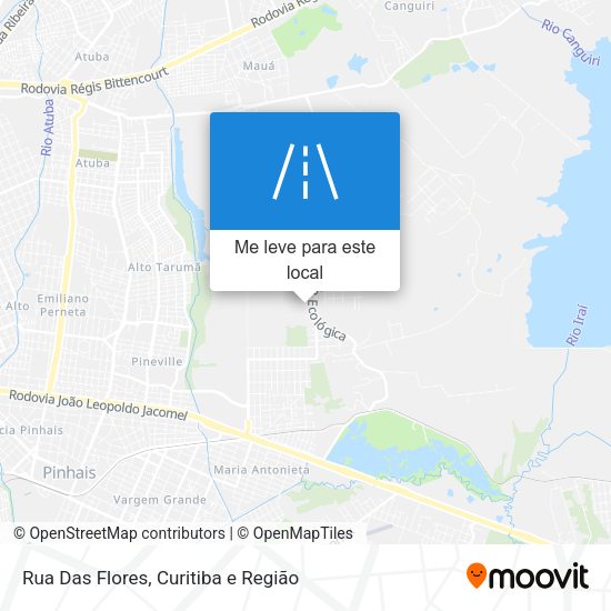 Rua Das Flores mapa