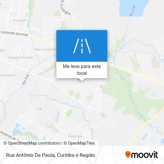 Rua Antônio De Paula mapa