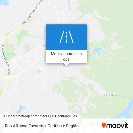 Rua Affonso Favoretto mapa