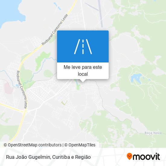 Rua João Gugelmin mapa