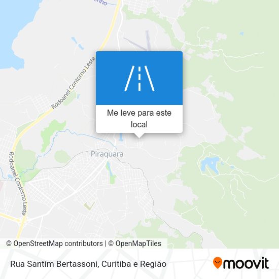 Rua Santim Bertassoni mapa