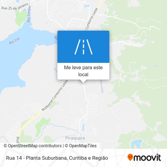 Rua 14 - Planta Suburbana mapa