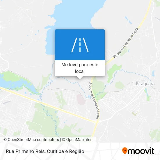 Rua Primeiro Reis mapa