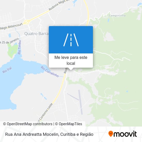 Rua Ana Andreatta Mocelin mapa