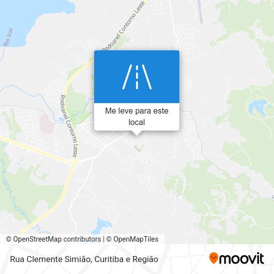 Rua Clemente Simião mapa