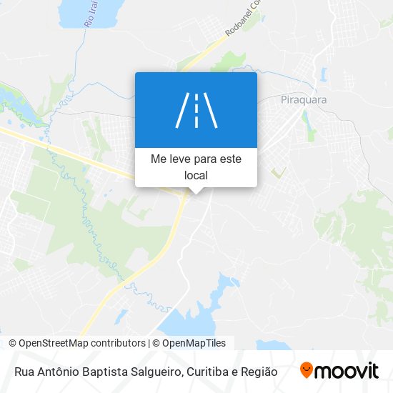 Rua Antônio Baptista Salgueiro mapa