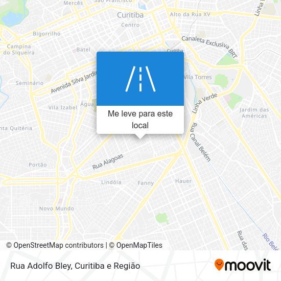 Rua Adolfo Bley mapa