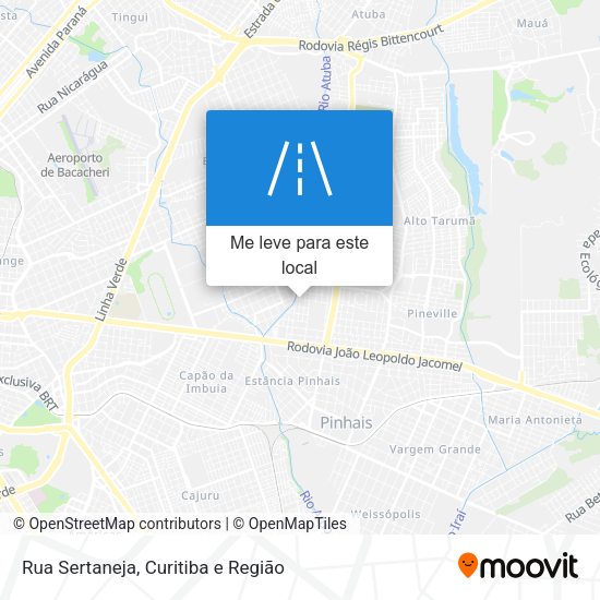 Rua Sertaneja mapa