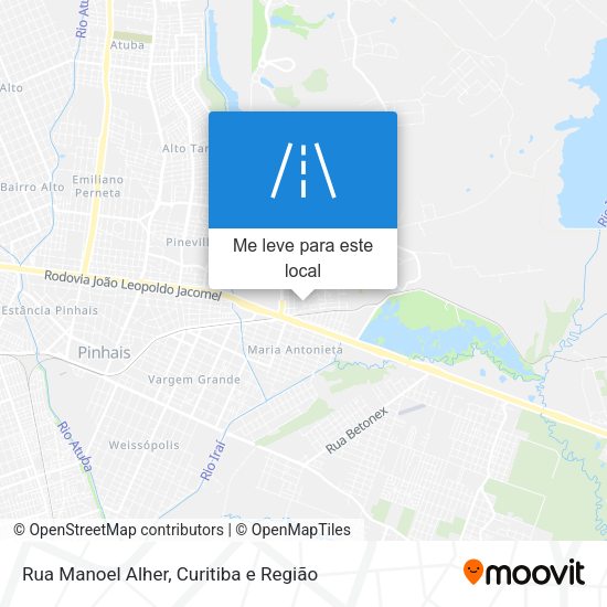 Rua Manoel Alher mapa