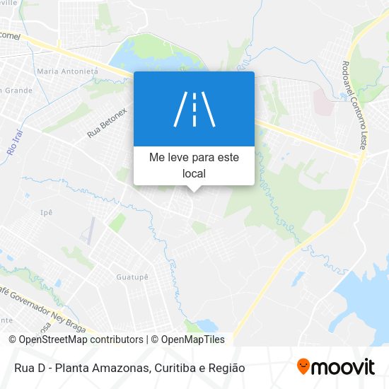 Rua D - Planta Amazonas mapa