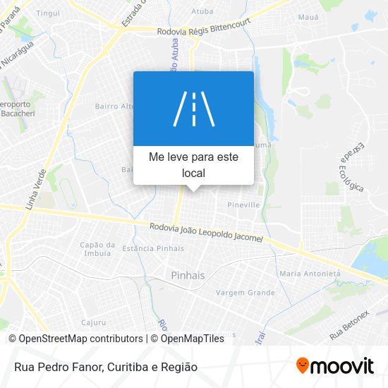 Rua Pedro Fanor mapa