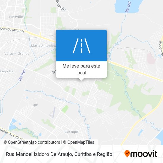 Rua Manoel Izidoro De Araújo mapa