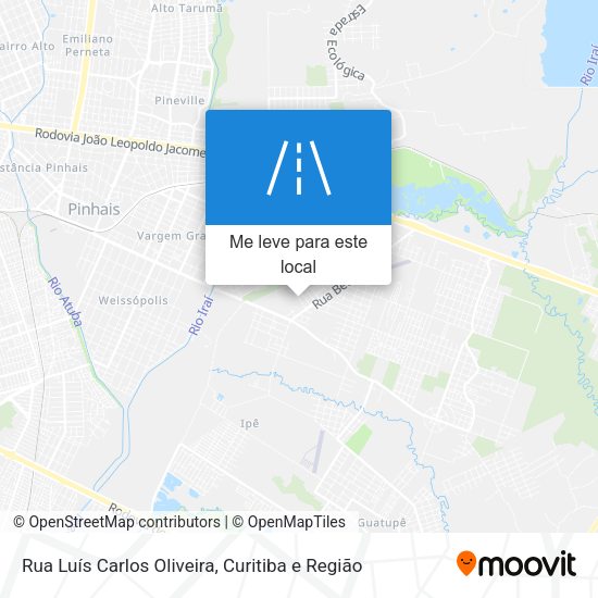 Rua Luís Carlos Oliveira mapa