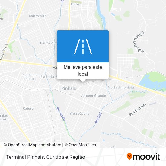 Terminal Pinhais mapa