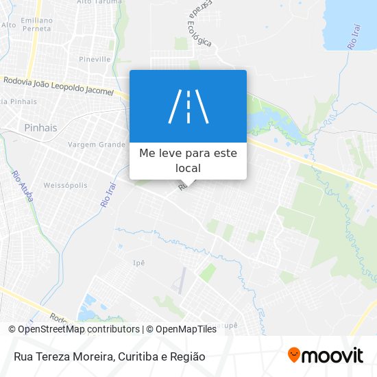 Rua Tereza Moreira mapa