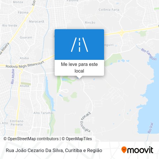 Rua João Cezario Da Silva mapa