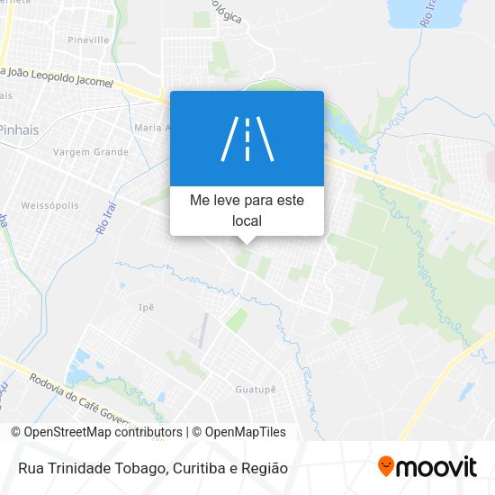 Rua Trinidade Tobago mapa