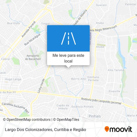 Largo Dos Colonizadores mapa