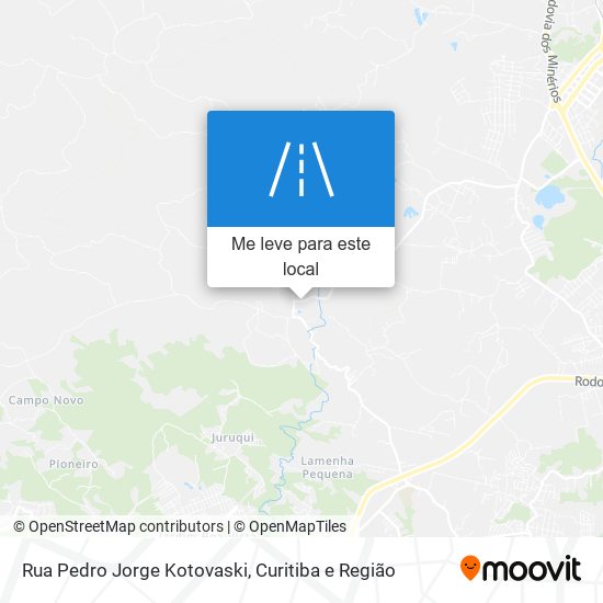 Rua Pedro Jorge Kotovaski mapa