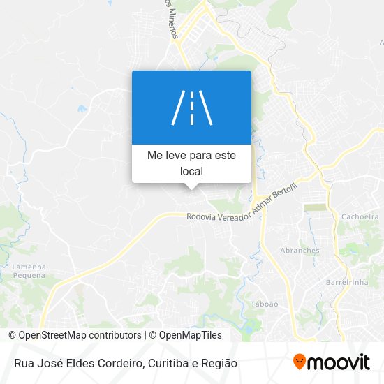 Rua José Eldes Cordeiro mapa