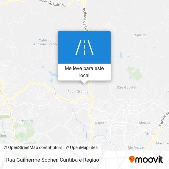 Rua Guilherme Socher mapa