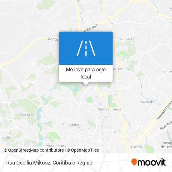 Rua Cecília Mikosz mapa