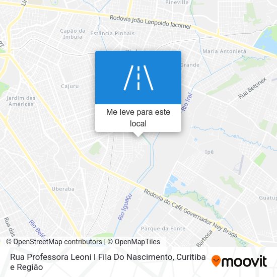 Rua Professora Leoni I Fila Do Nascimento mapa