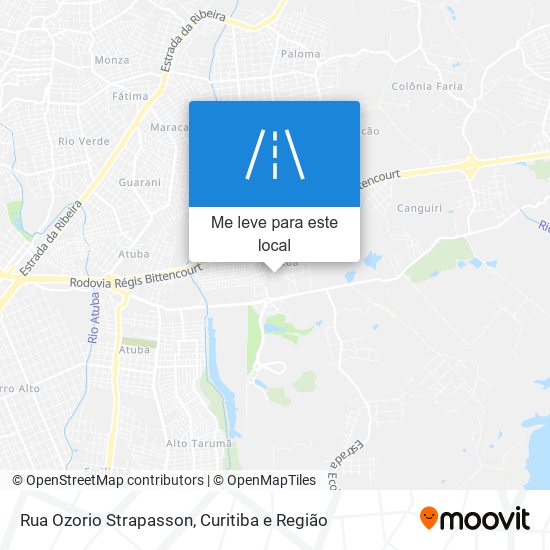 Rua Ozorio Strapasson mapa