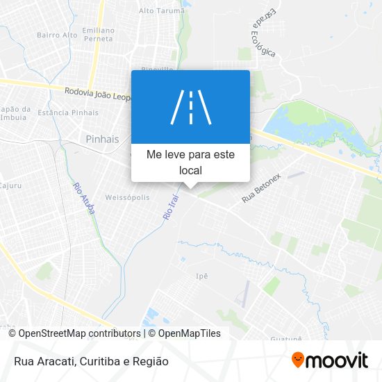 Rua Aracati mapa