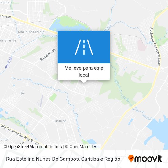 Rua Estelina Nunes De Campos mapa